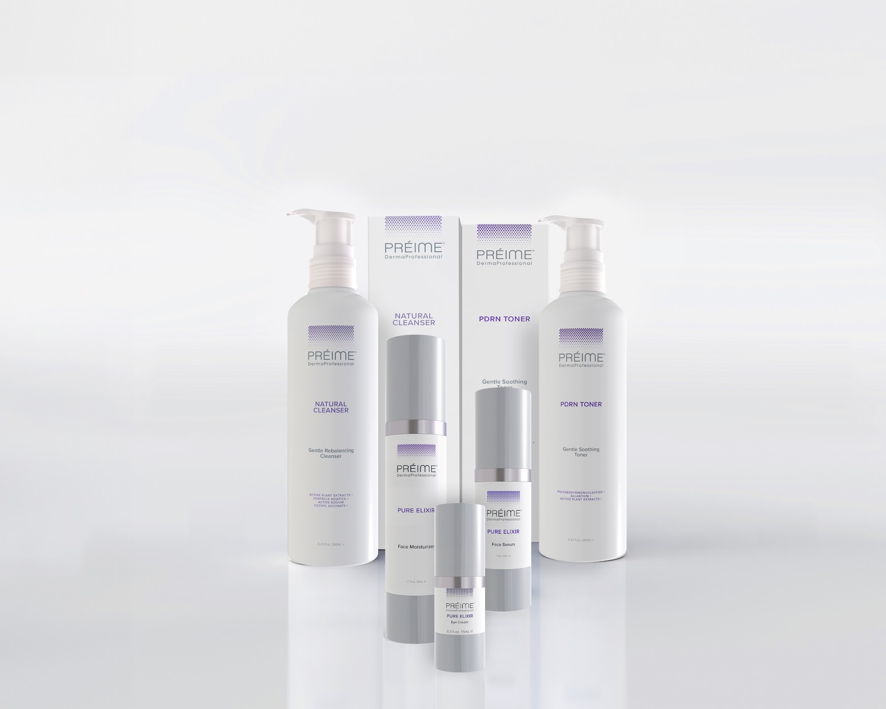 Authentic Préime Derma Professional skincare collection in the Emage portfolio